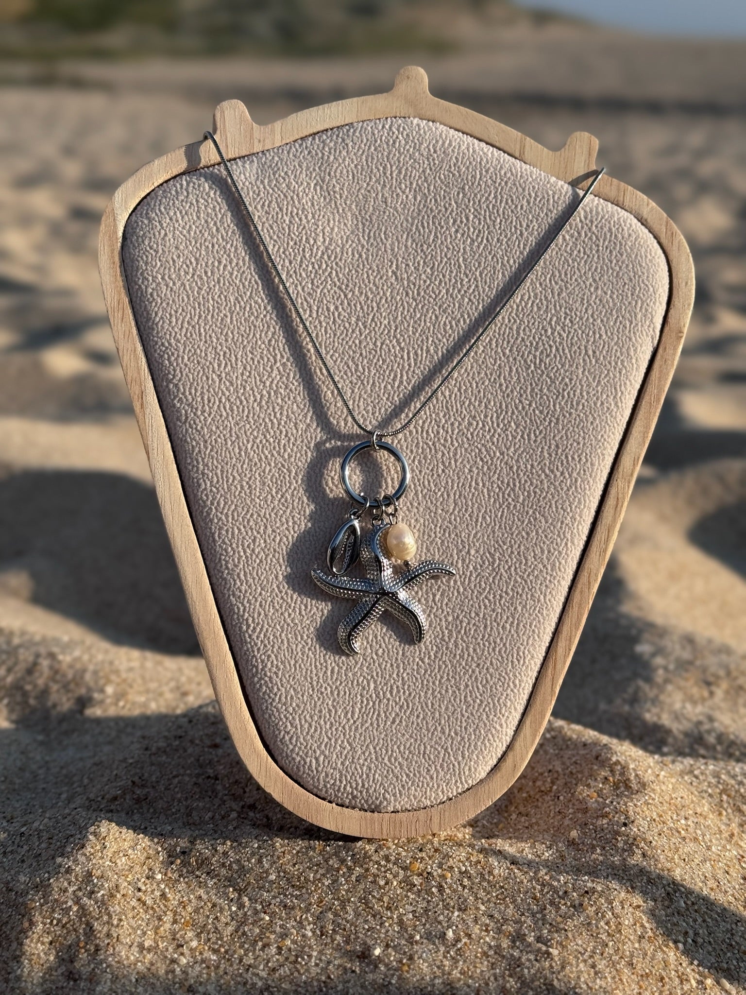 Colar Estrela Do Mar prateada CHECK