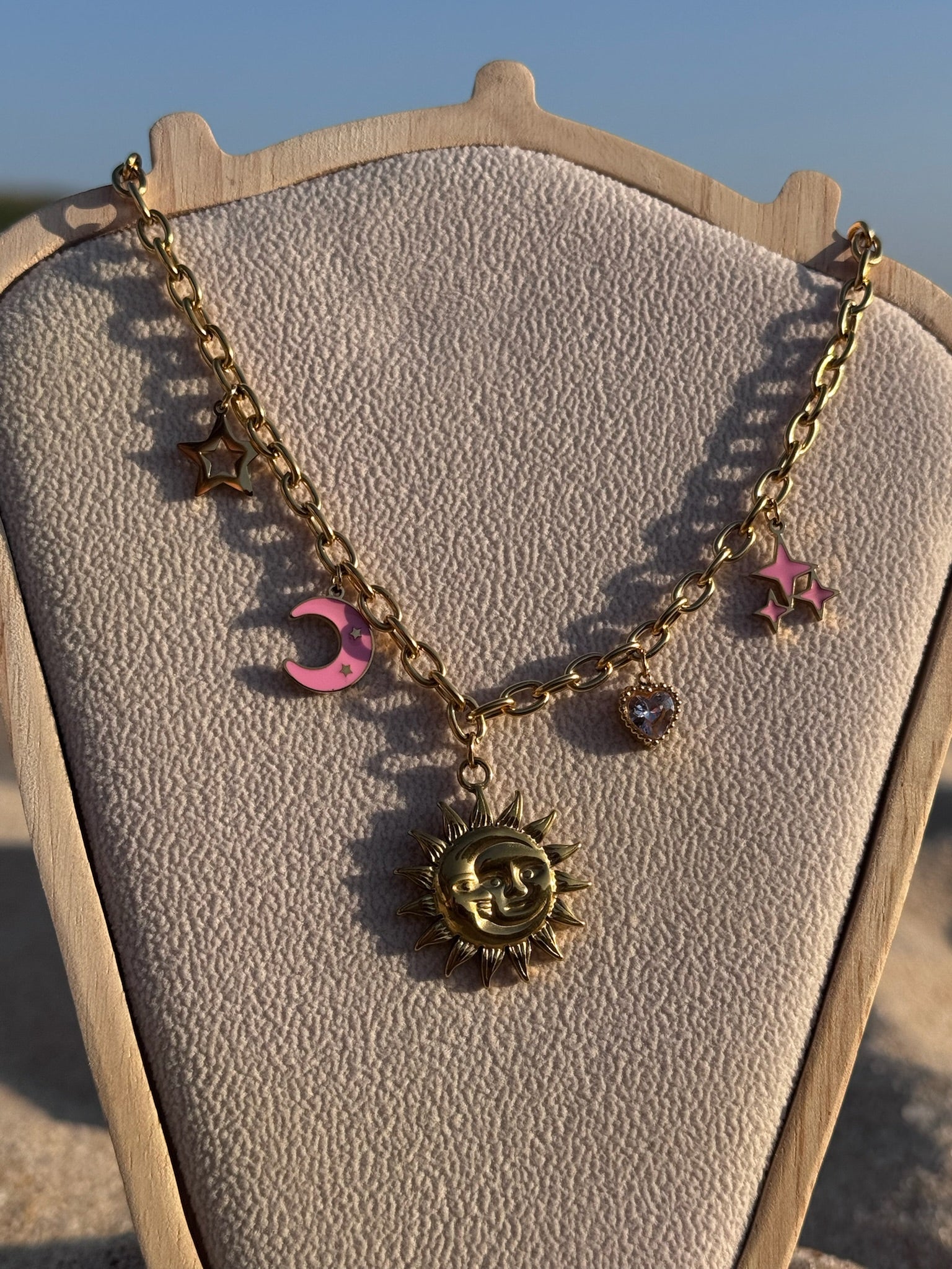 Colar Sol D'OURO CHECK