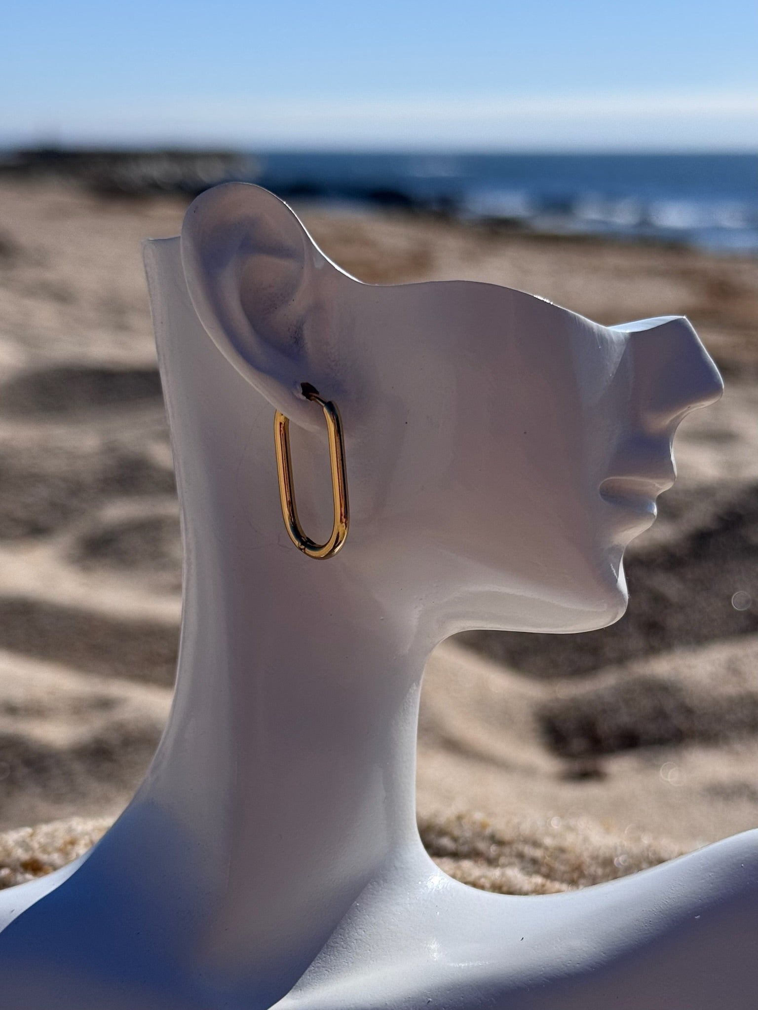 Brincos Jade  Dourado CHECK