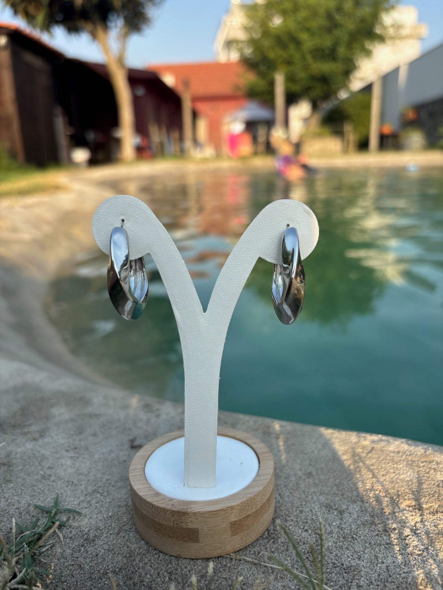 Brincos Serena Prateados CHECK