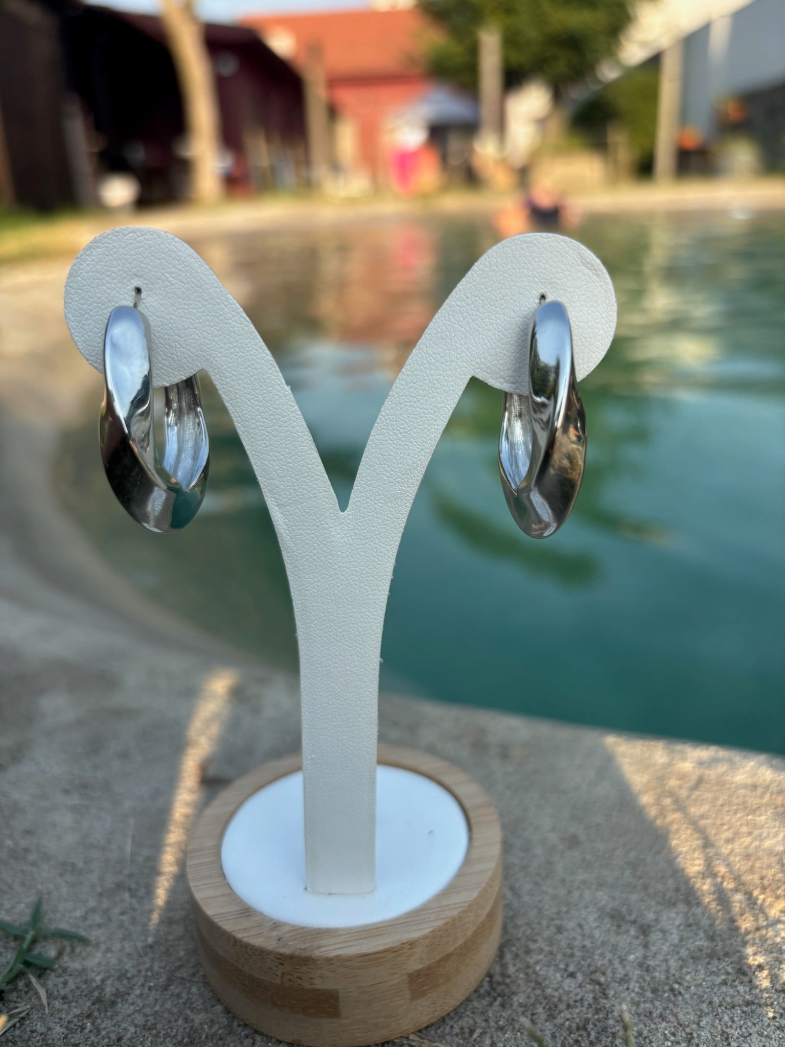 Brincos Serena Prateados CHECK