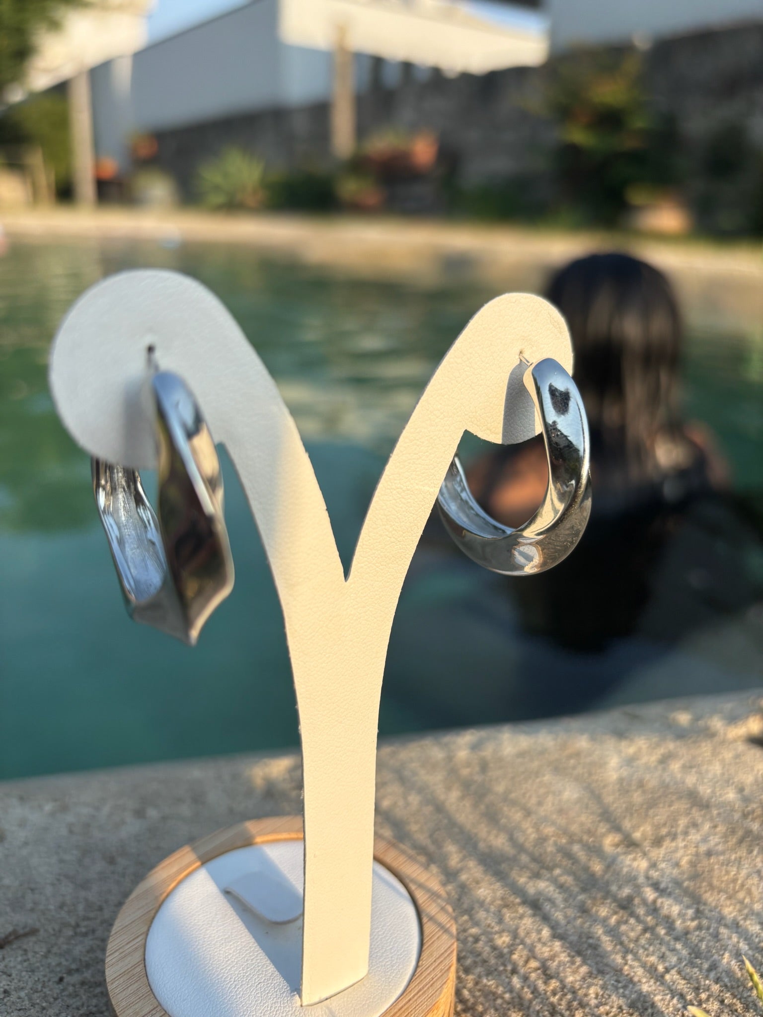 Brincos Serena Prateados CHECK