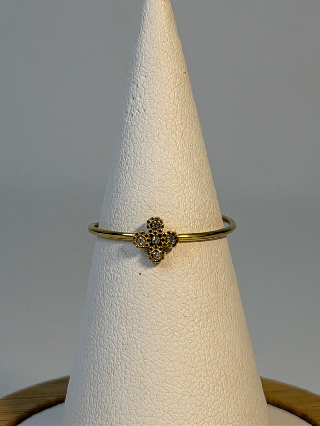 Anel Sentidos Dourado Zaia Jewelry