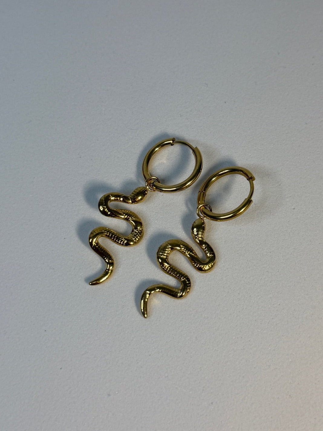Brincos Serpente dourada ZAIA