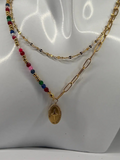 Colar Medalha Boho