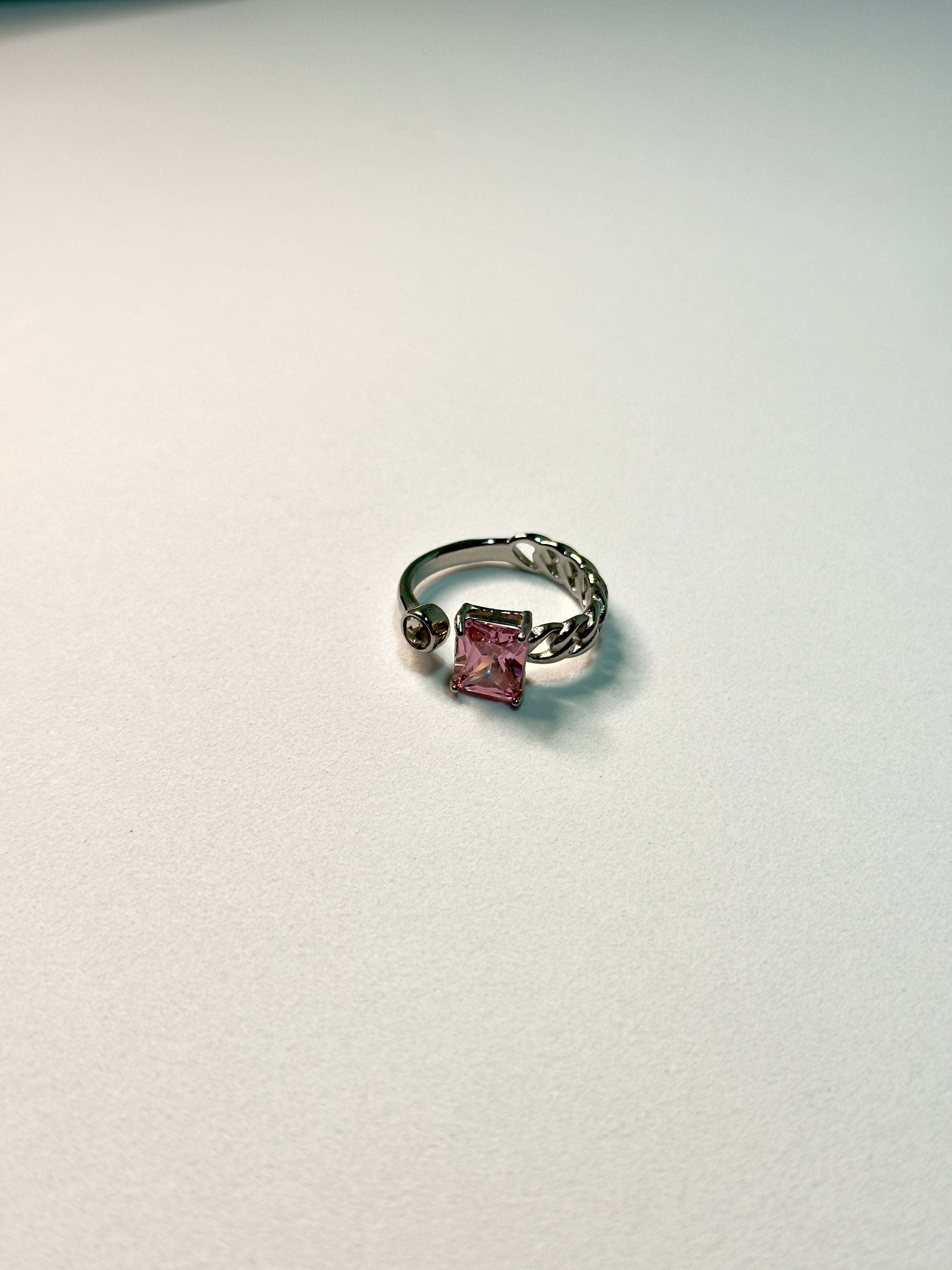 Anel Pedra em Rosa CHECK