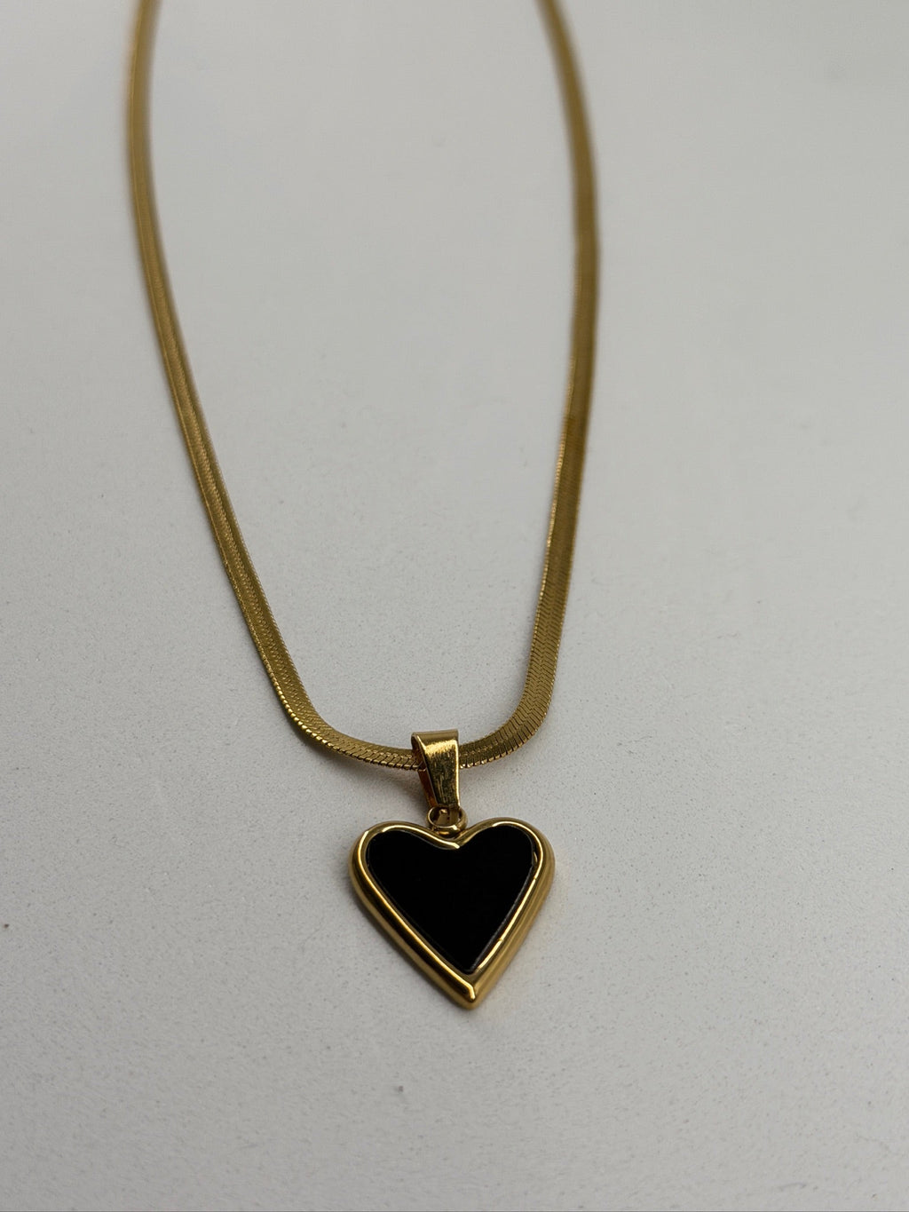 Colar Coração Preto Zaia Jewelry