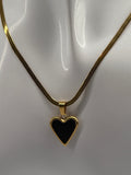 Colar Coração Preto Zaia Jewelry