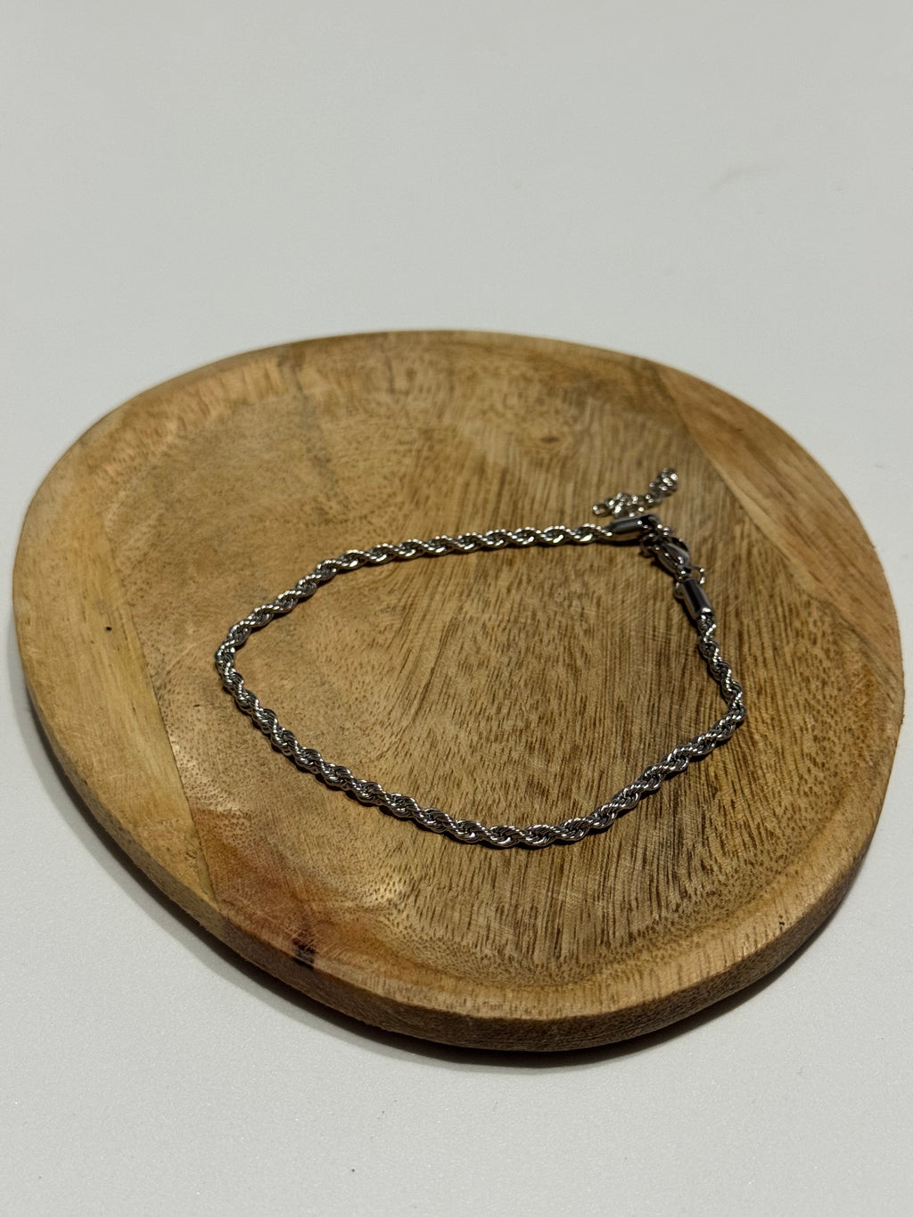 Pulseira De Pe Prateada CHECK 1