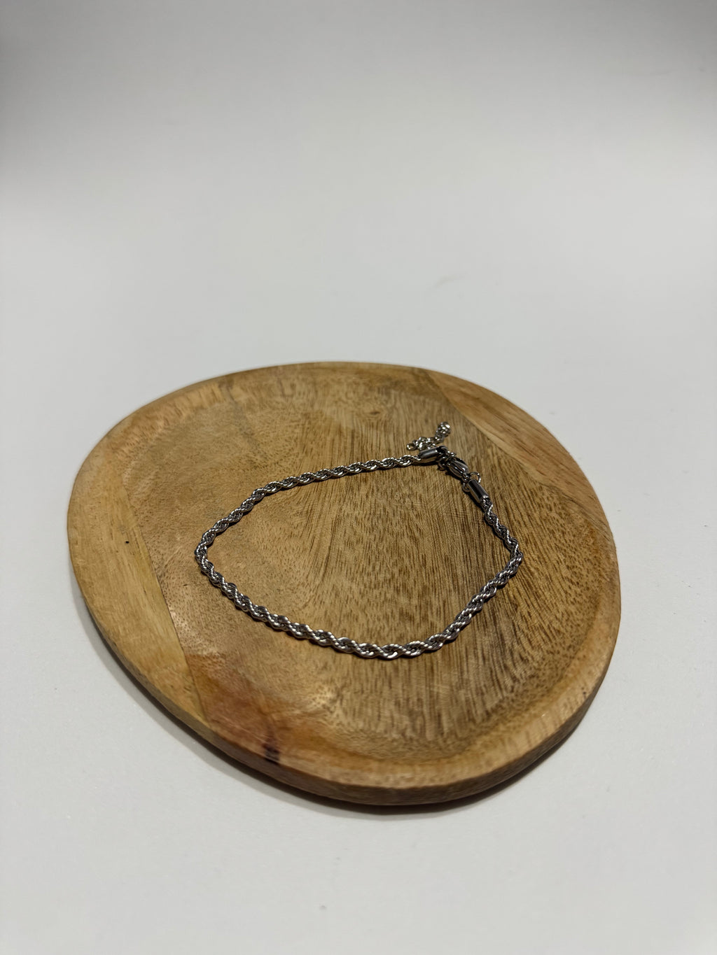 Pulseira De Pe Prateada CHECK 1